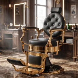 Fauteuil de barbier Larry Gold Mudi