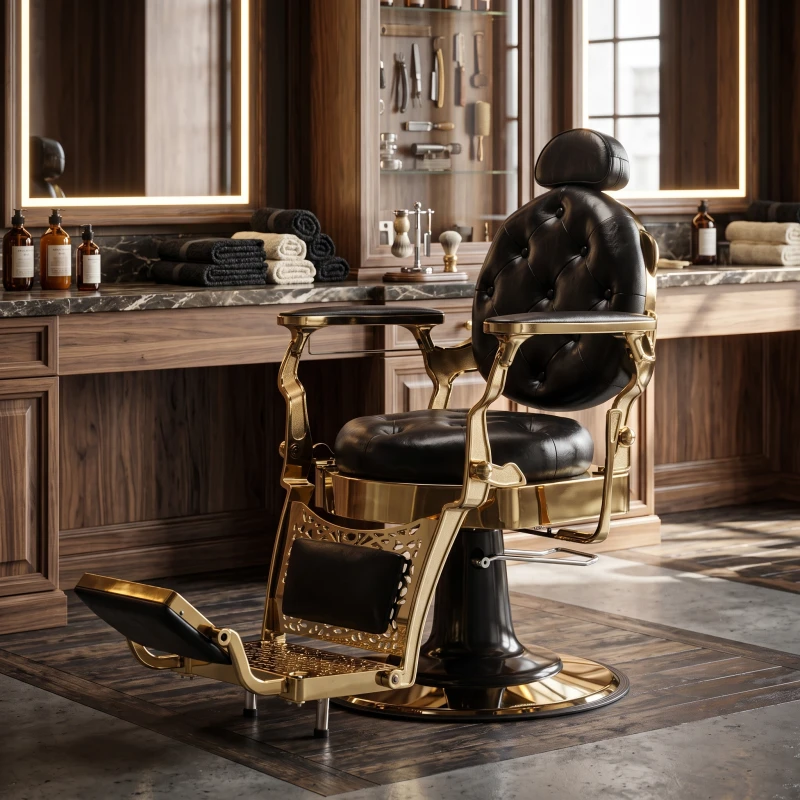 Poltrona da Barbiere Ancest Gold - Vintage - Fersan