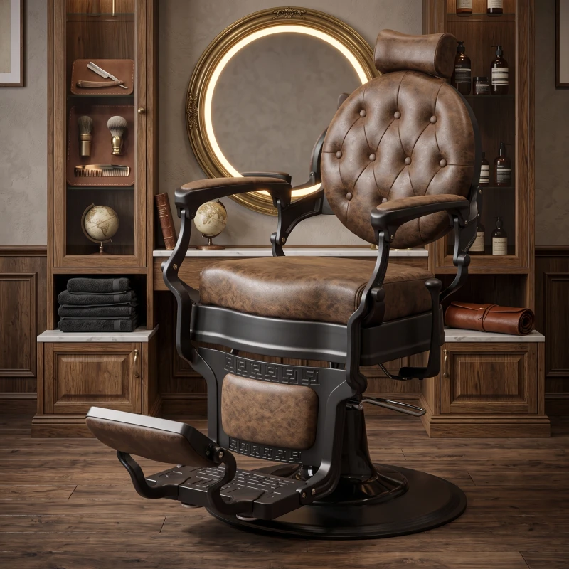 Buzz Black Barberstuhl Vintage Weelko