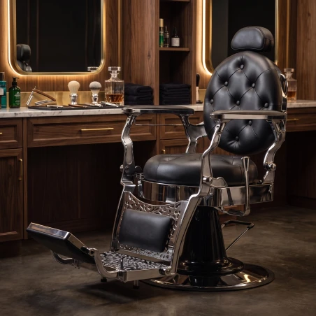 Fauteuil de barbier ancest cromo vintage Fersan