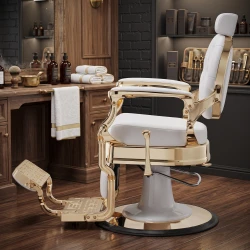 Buzz White Gold Friseurstuhl – Vintage – Weelko