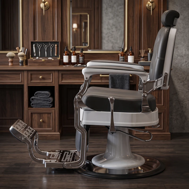 Fauteuil de barbier Thim Weelko : Style rétro