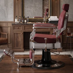 Fauteuil de barbier Buzz Silver Burdeos vintage Weelko