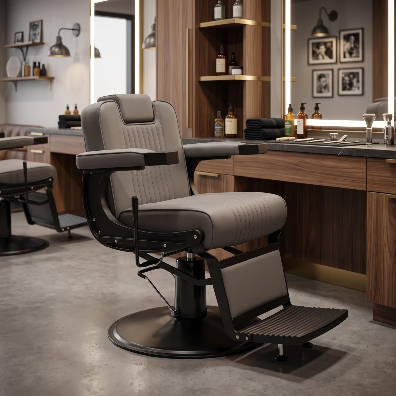 Fauteuil de barbier Mamba Grey - Moderne - Fersan