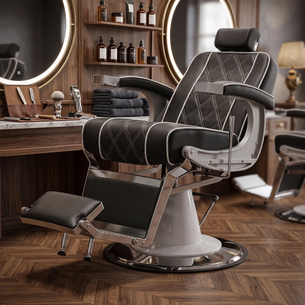 Sillón de Barbero Dublín Negro Vintage - i-Medstetic