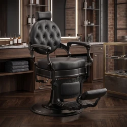 Weelko Vintage Buzz Black Barberstuhl