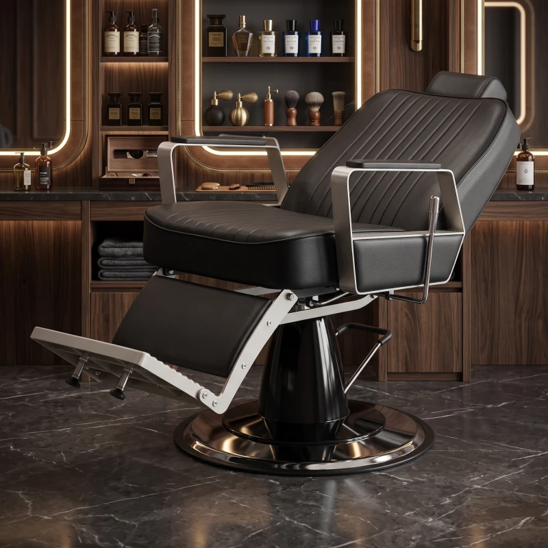 Barberstuhl Moskau Schwarz Vintage i-Medstetic