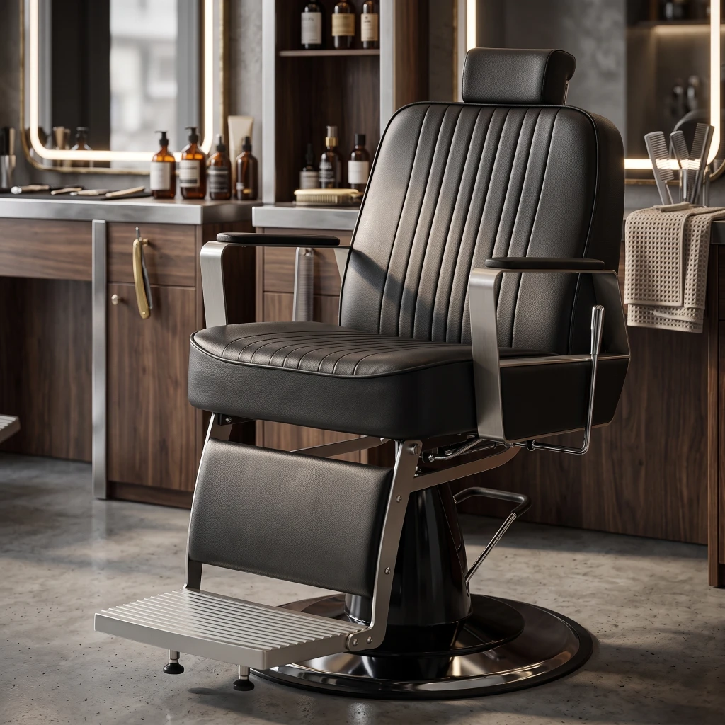 Sillón de Barbero Moscu Negro i-Medstetic - Vintage y Moderno