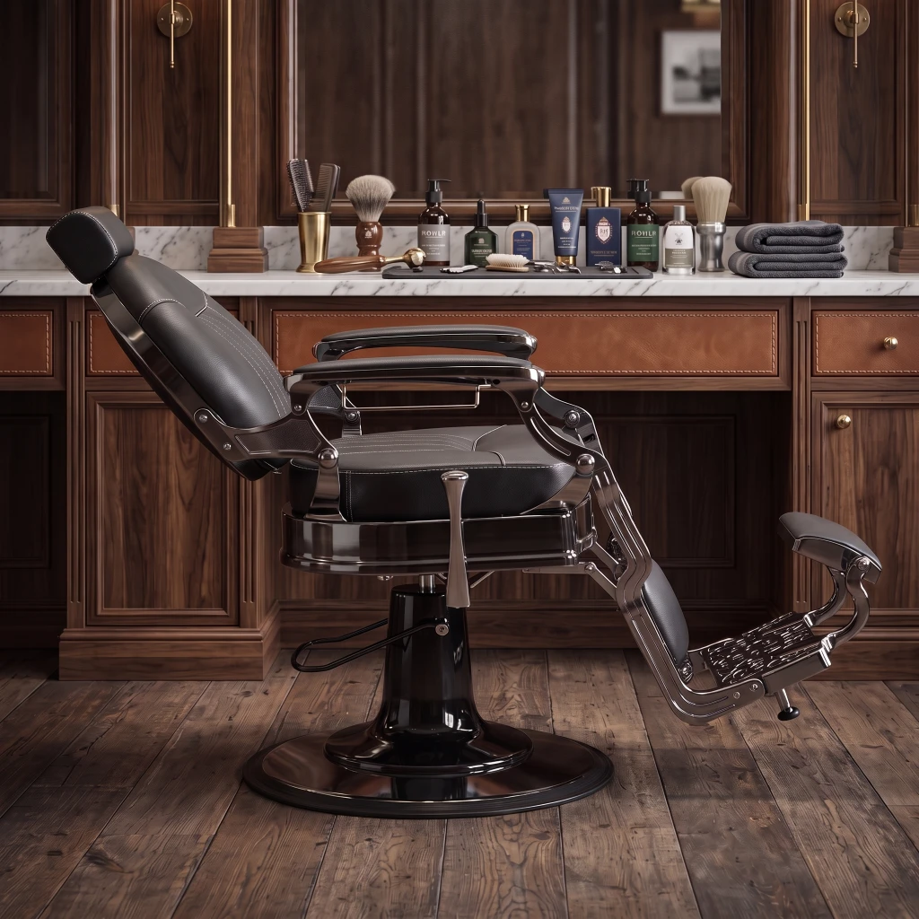 Sillón de barbero Mige vintage reclinable - i-Medstetic
