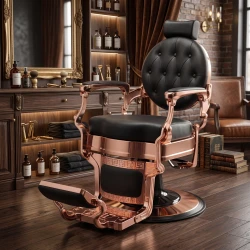 Weelko Vintage Buzz Rose Black Barberstuhl
