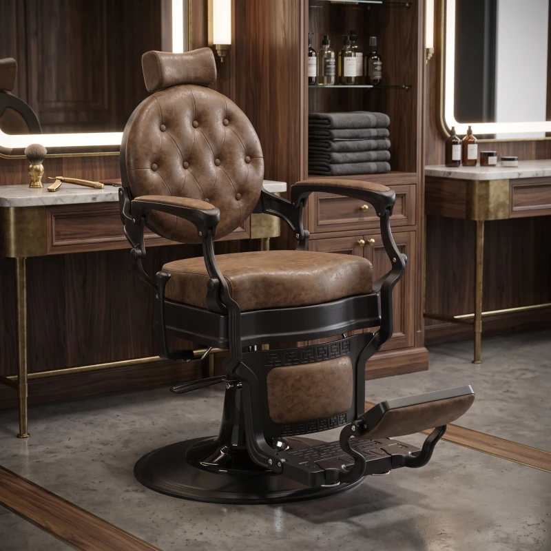 Buzz Black Barberstuhl Vintage Weelko