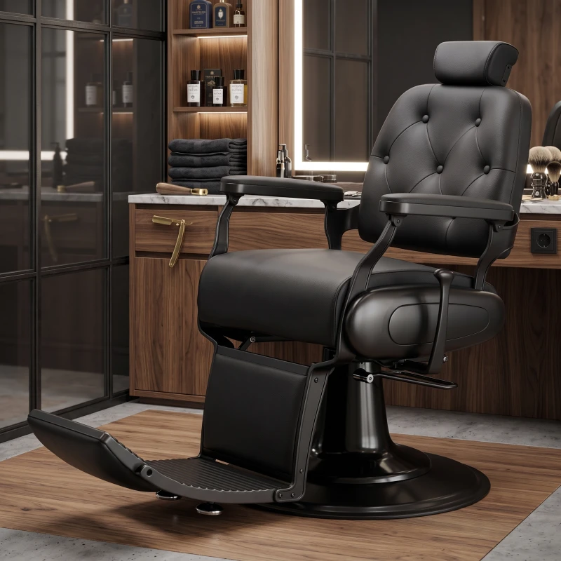 Fauteuil de barbier crop weelko rétro