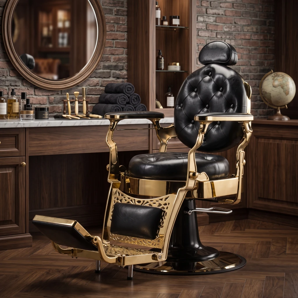 Sillón de Barbero Ancest Gold Vintage - Fersan