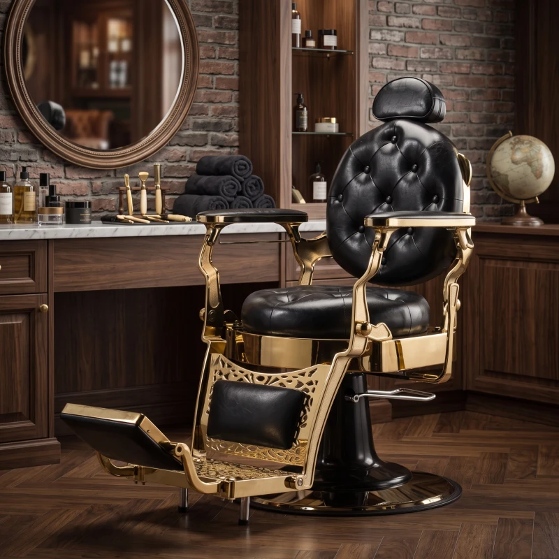 Poltrona da Barbiere Ancest Gold - Vintage - Fersan