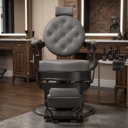Sedia da Barbiere Buzz Black Grey Weelko - Vintage - Weelko