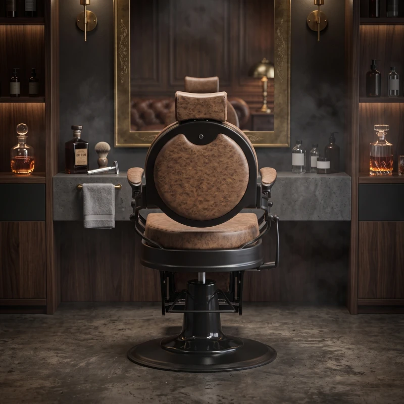 Buzz Black Barberstuhl Vintage Weelko