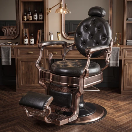 Sillón de Barbero Perfido Bronce Vintage - Fersan