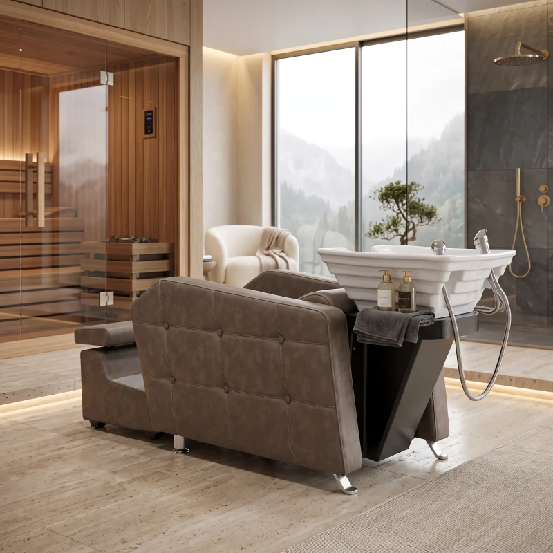 NeoBeauty Brisa Multifunctional Shampoo Chair Convertible to Spa Treatment Table