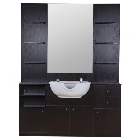 Moderne Barberkonsole mit Waschbecken und Stauraum – i-Medstetic