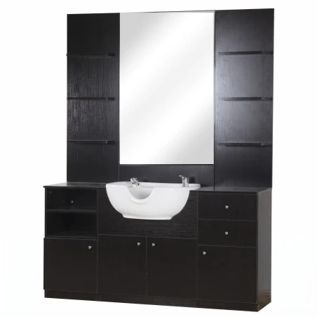 Moderne Barberkonsole mit Waschbecken und Stauraum – i-Medstetic