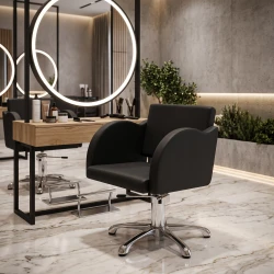 Cadeira de corte cabeleireiro Omega Fersan - Design moderno