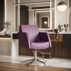 Cadeira de cabeleireiro Dream com estofos personalizáveis (24 tonalidades) Decovera