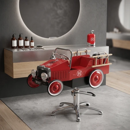 Fersan Weelko Kids Hairdressing Cutting Chair Fire Modern