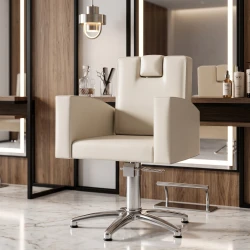 Chaise de coiffure unisexe à revêtements personnalisables Decovera