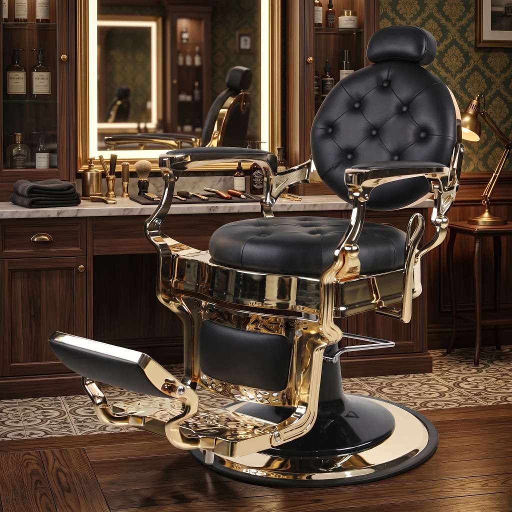 Sillón de Barbero Perfido Gold Vintage - Fersan