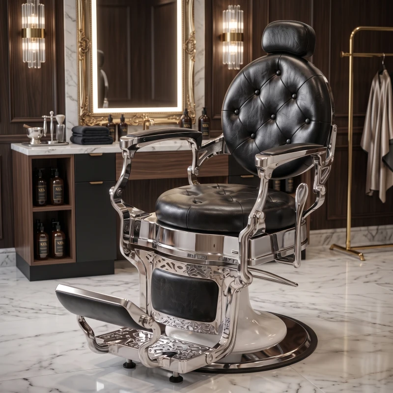 Cadeira de Barbeiro Perfido Chrome Vintage Fersan