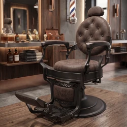 Chaise de barbier perfido gray vintage Fersan
