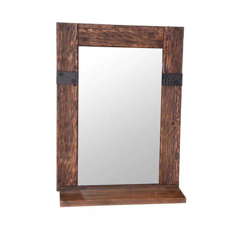 Credenza Rustica vintage in resina poliuretanica su MDF con specchio e mensola - i-Medstetic