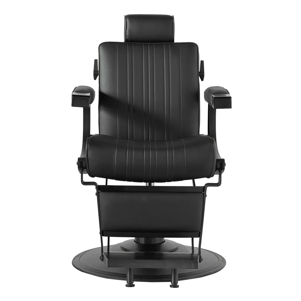Sillón de barbería negro Weelko LEVER