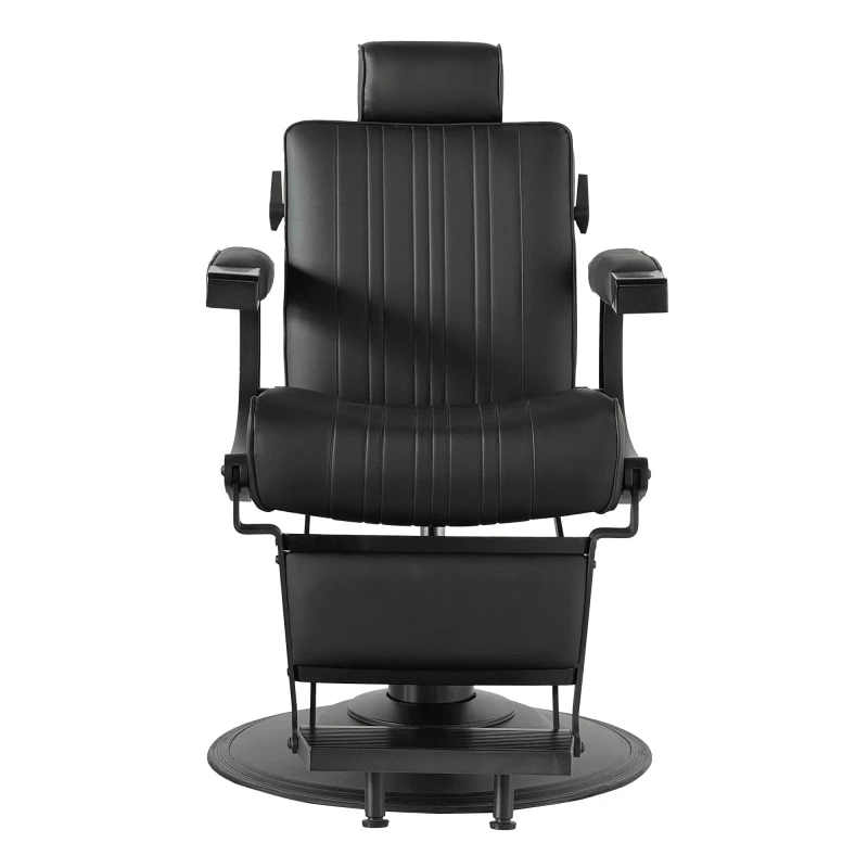 Fauteuil de barbier noir Weelko LEVER