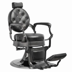 Fauteuil de barbier Weelko LARRY BRUSH vintage noir