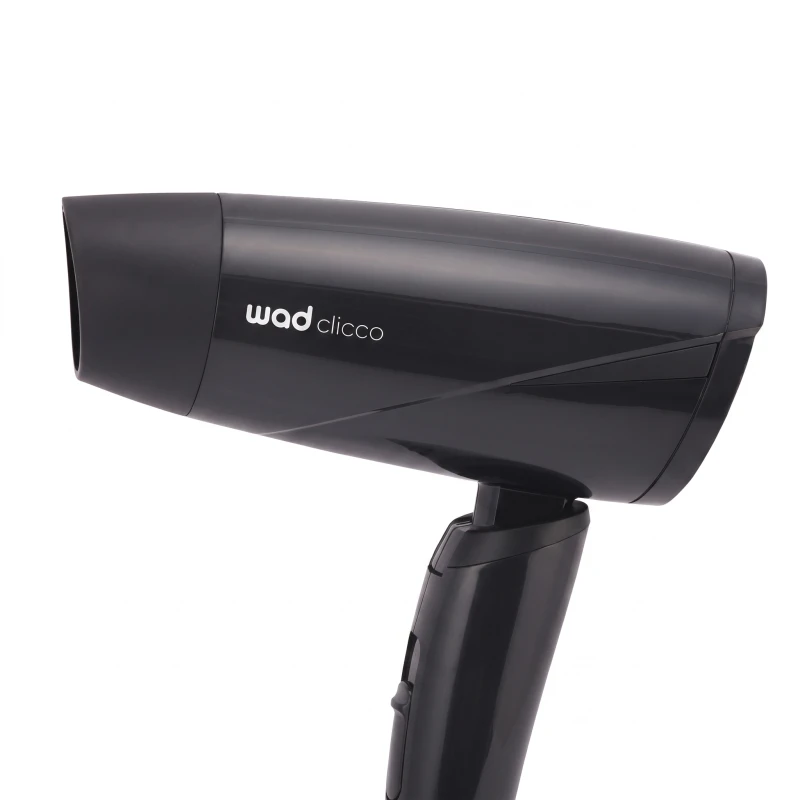 WAD CLICCO MINI black foldable travel hair dryer
