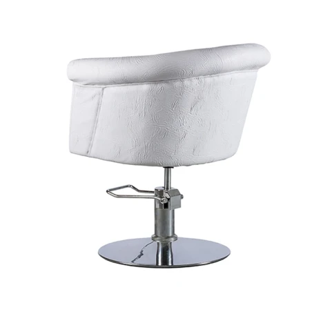 PostQuam Friseurstuhl Round Dot White
