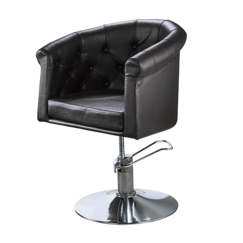 PostQuam Round Dot Black Friseurstuhl
