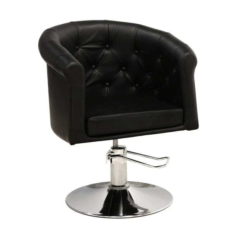 PostQuam Round Dot Black Hairdressing Chair