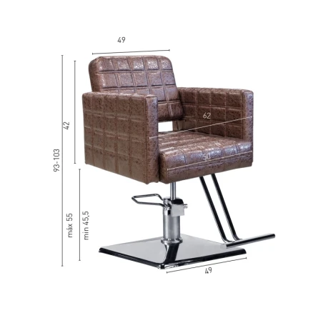 Fauteuil de coiffure rembourré PostQuam Padded Basic