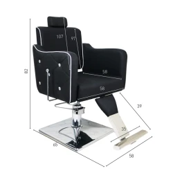 Cadeira de corte Beauty Barber Black Diamond da PostQuam