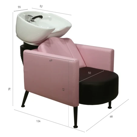 Lavacabezas fijo Fusion Pink rosa PostQuam