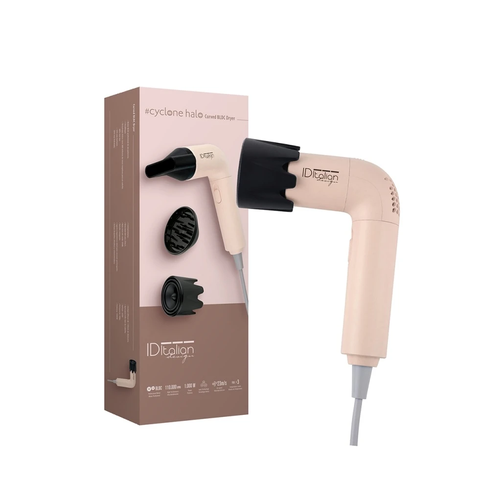 Secador profesional PostQuam Halo L BLDC con difusor