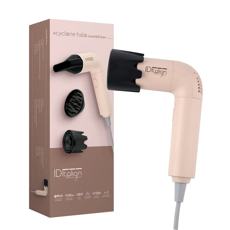 PostQuam Halo L BLDC professional hair dryer with diffuser