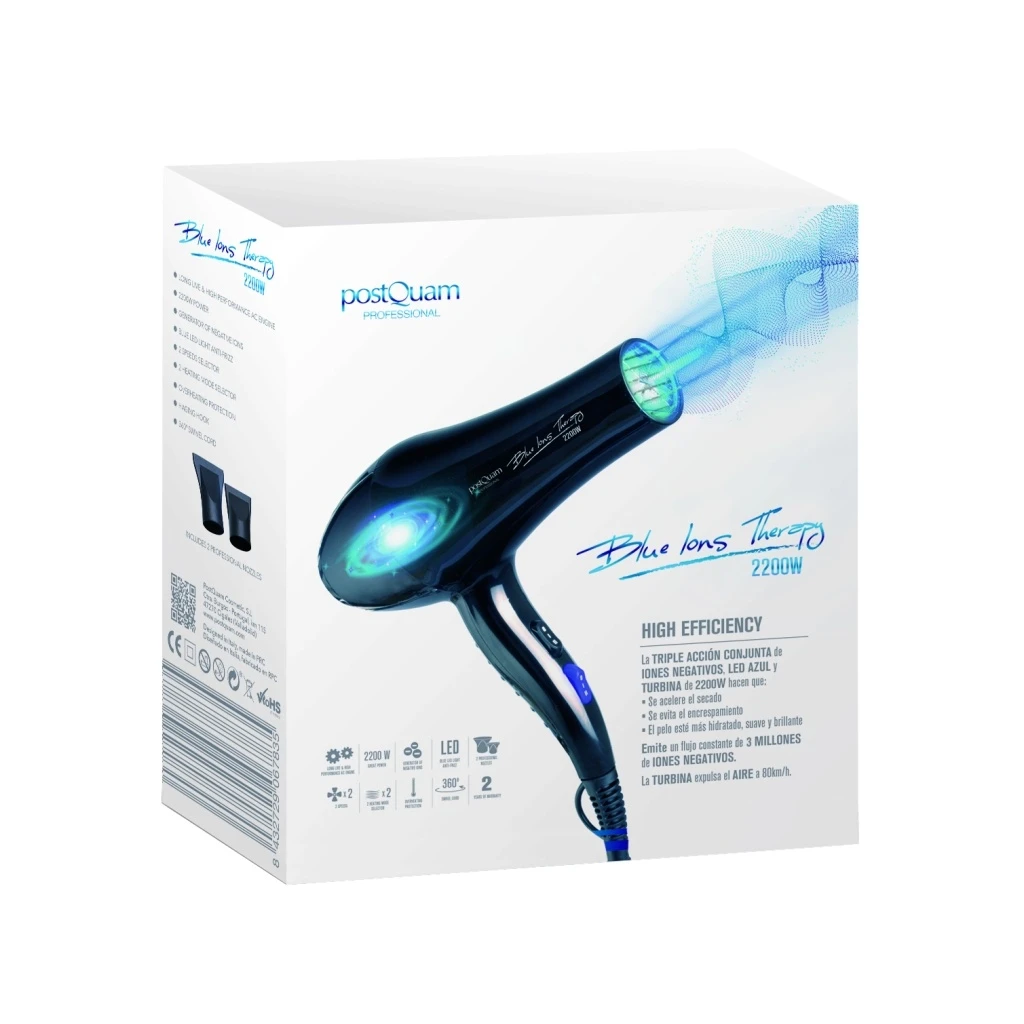 Secador Blue Ions Therapy 2400W PostQuam