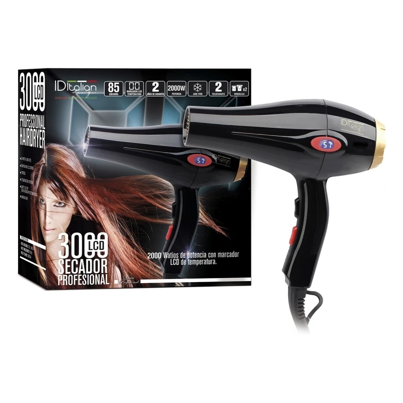 ID Italian Design GTI 2000W LCD Display ID Italian Design Professional Hair Dryer