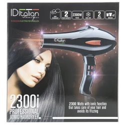 Sèche-cheveux professionnel ionique 2 300 W ID Italian Design