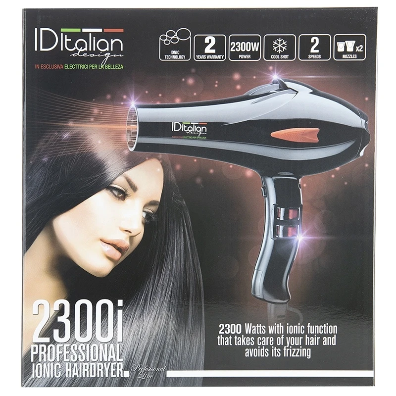 Secador de cabelo profissional iónico 2300 W ID Italian Design