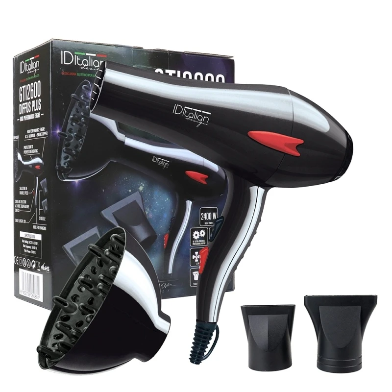 ID Italian Design GTI 2600 Haartrockner mit Plus-Diffusor