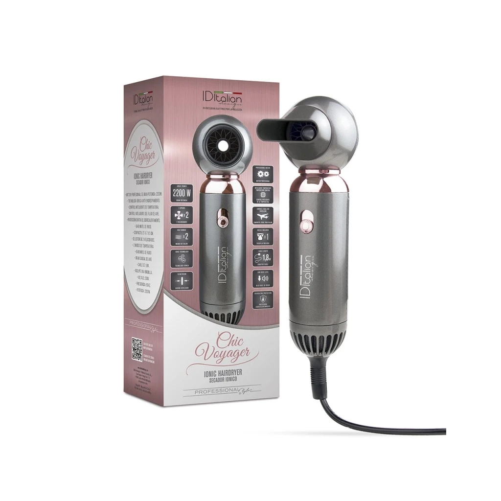 Secador iónico compacto Chic Voyager 2200W ID Italian Design